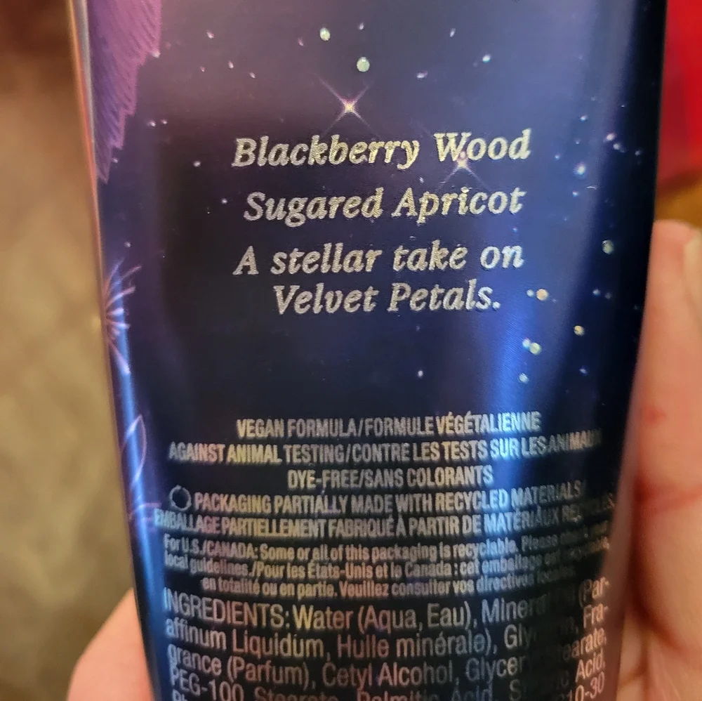 Victoria’s Secret velvet petals starlit fragrance body lotion-purple